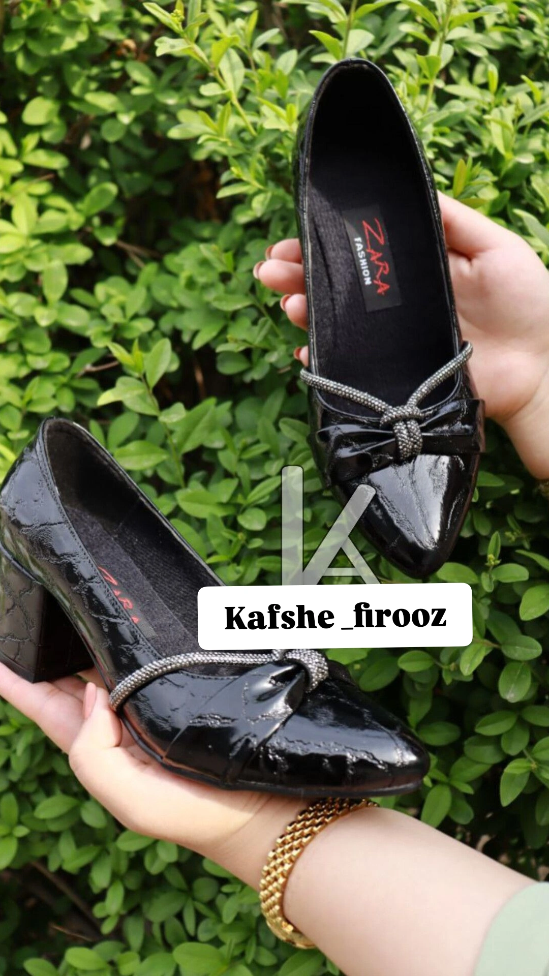 کفش مجلسی زنانه گره ای نگین دار