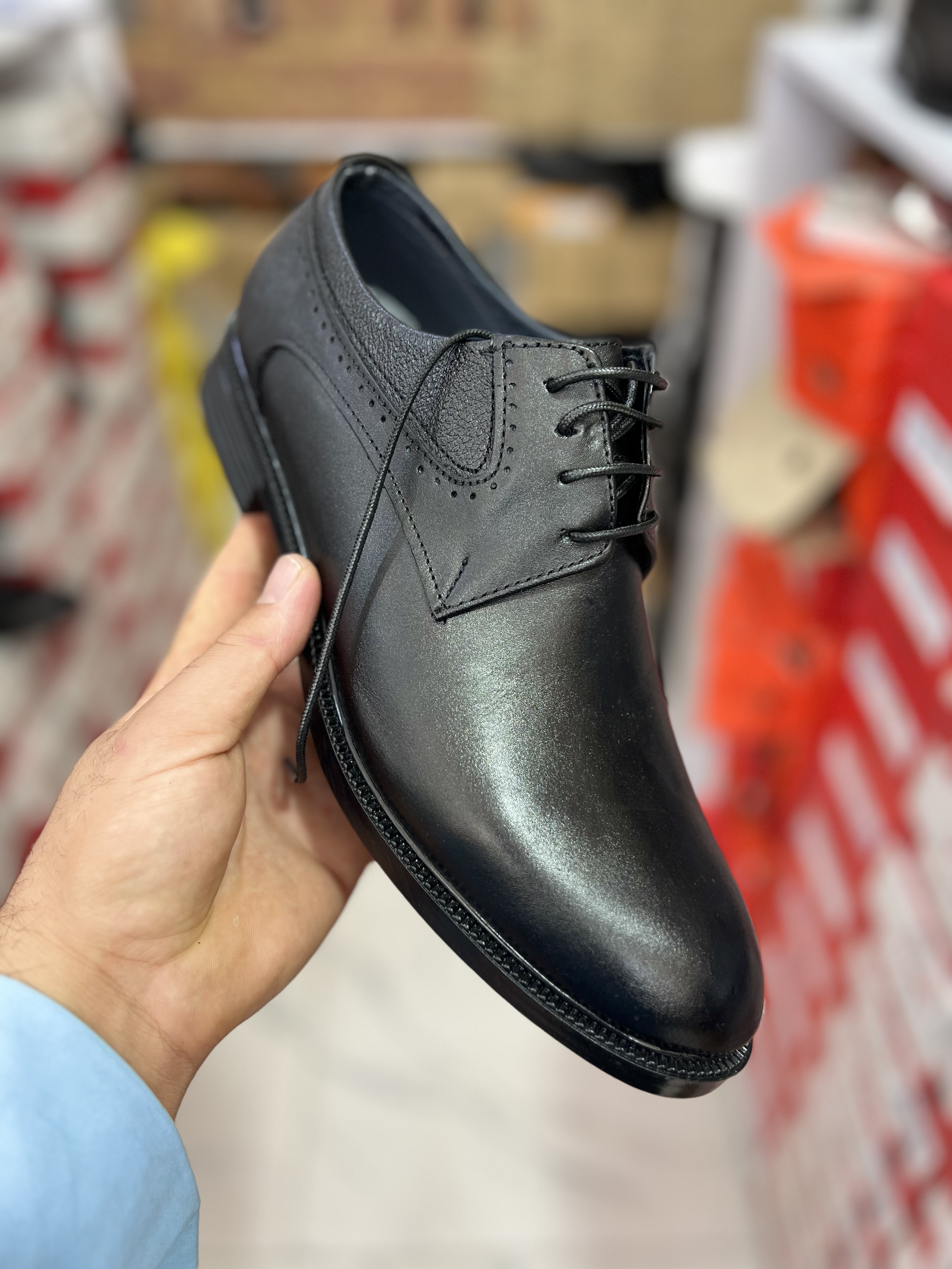 کفش مجلسی چرم طبیعی مردانه