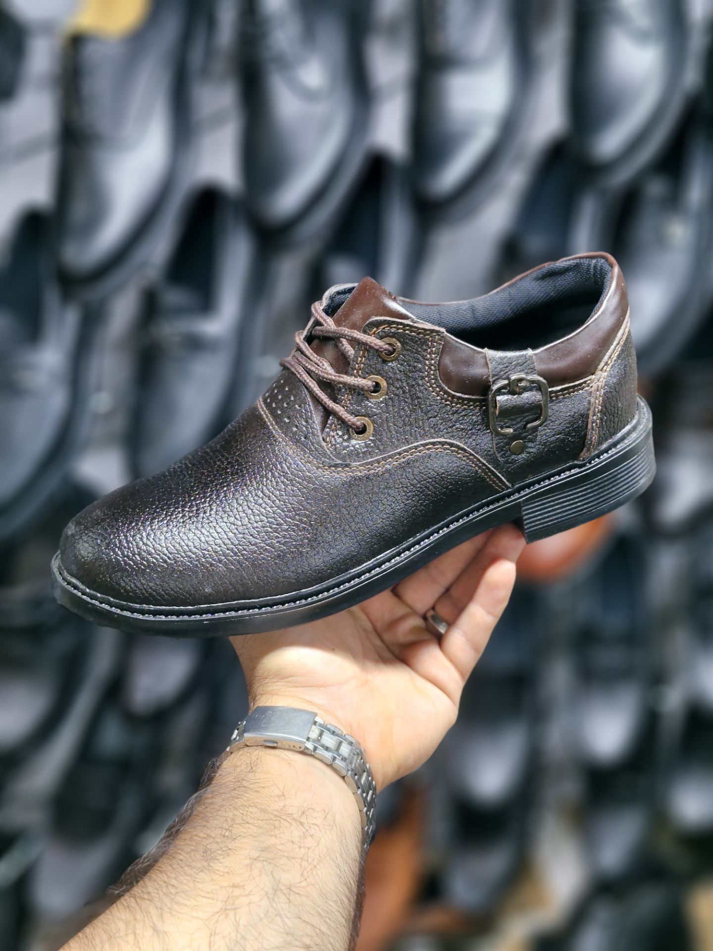 کفش مجلسی چرم اشبالت طبیعی