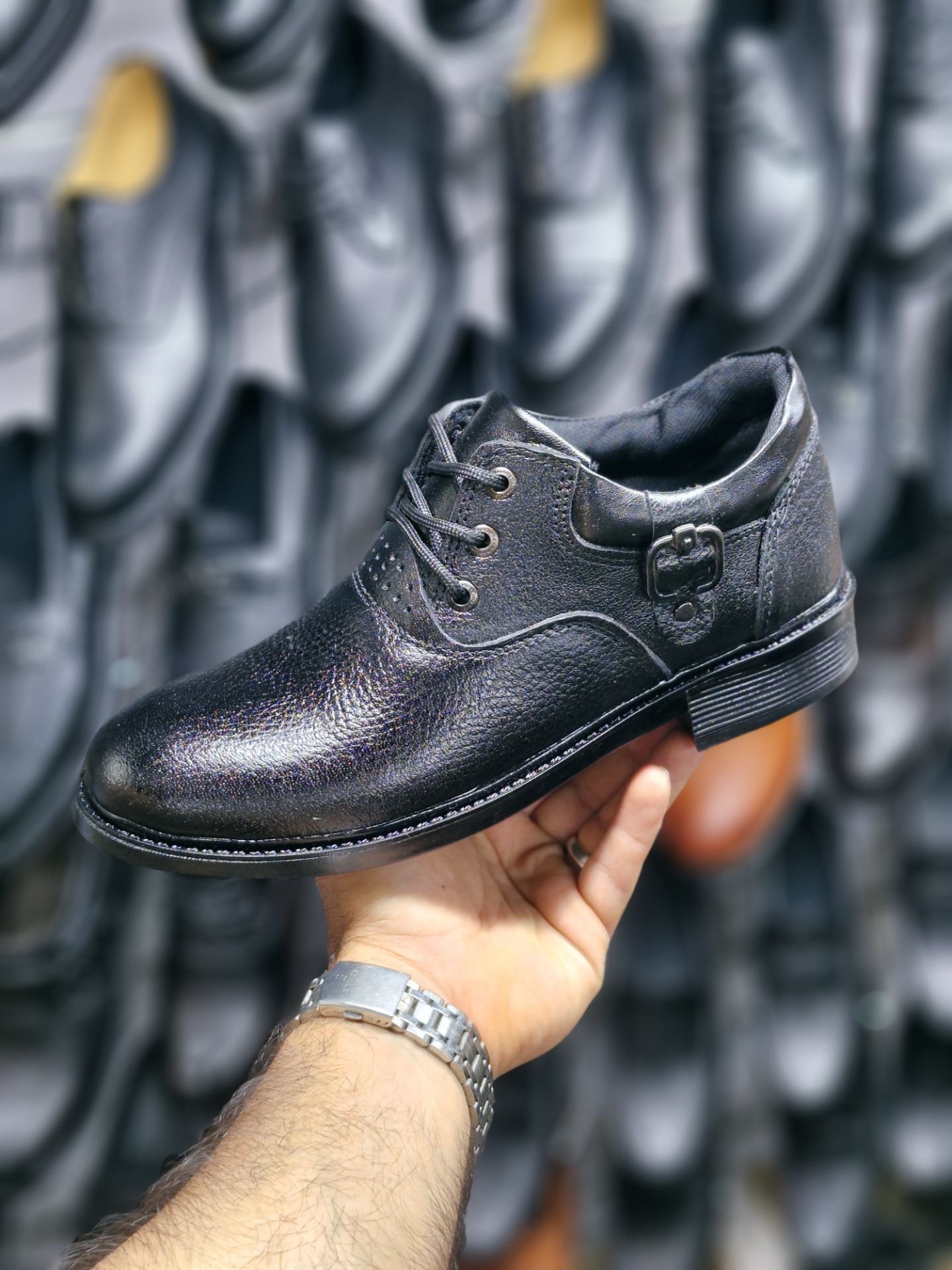 کفش مجلسی چرم اشبالت طبیعی